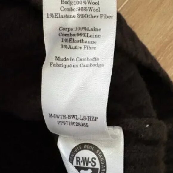 Everlane Men’s Felted Merino Half-Zip Sweater L - Picture 3 of 5